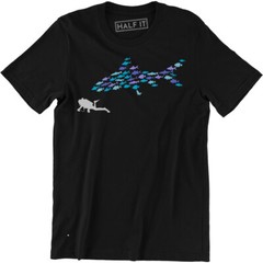 Scuba Life Shirt | Diving Tee Shark Chasing A Diver Men’s T-shirt