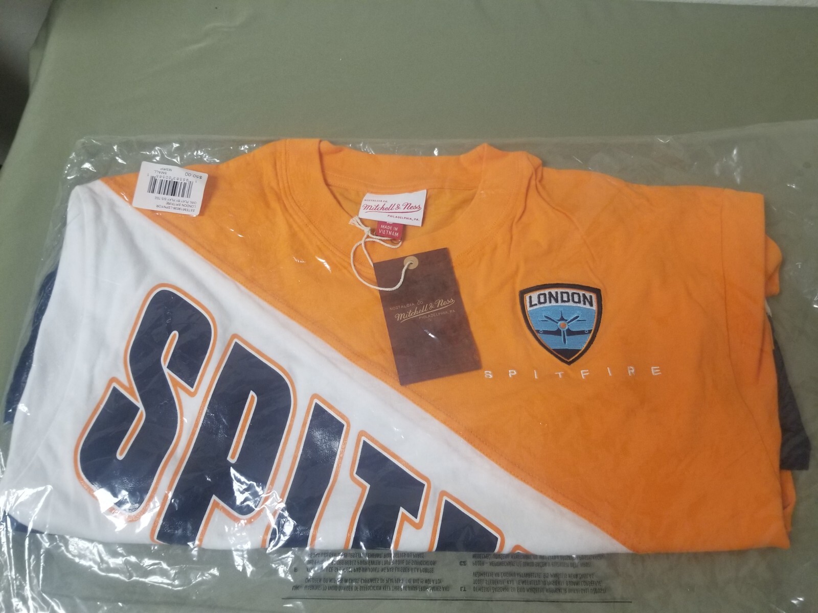 New Mitchell & Ness Mens London Spitfire Overwatch League Play By Play T-Shirt. gallery