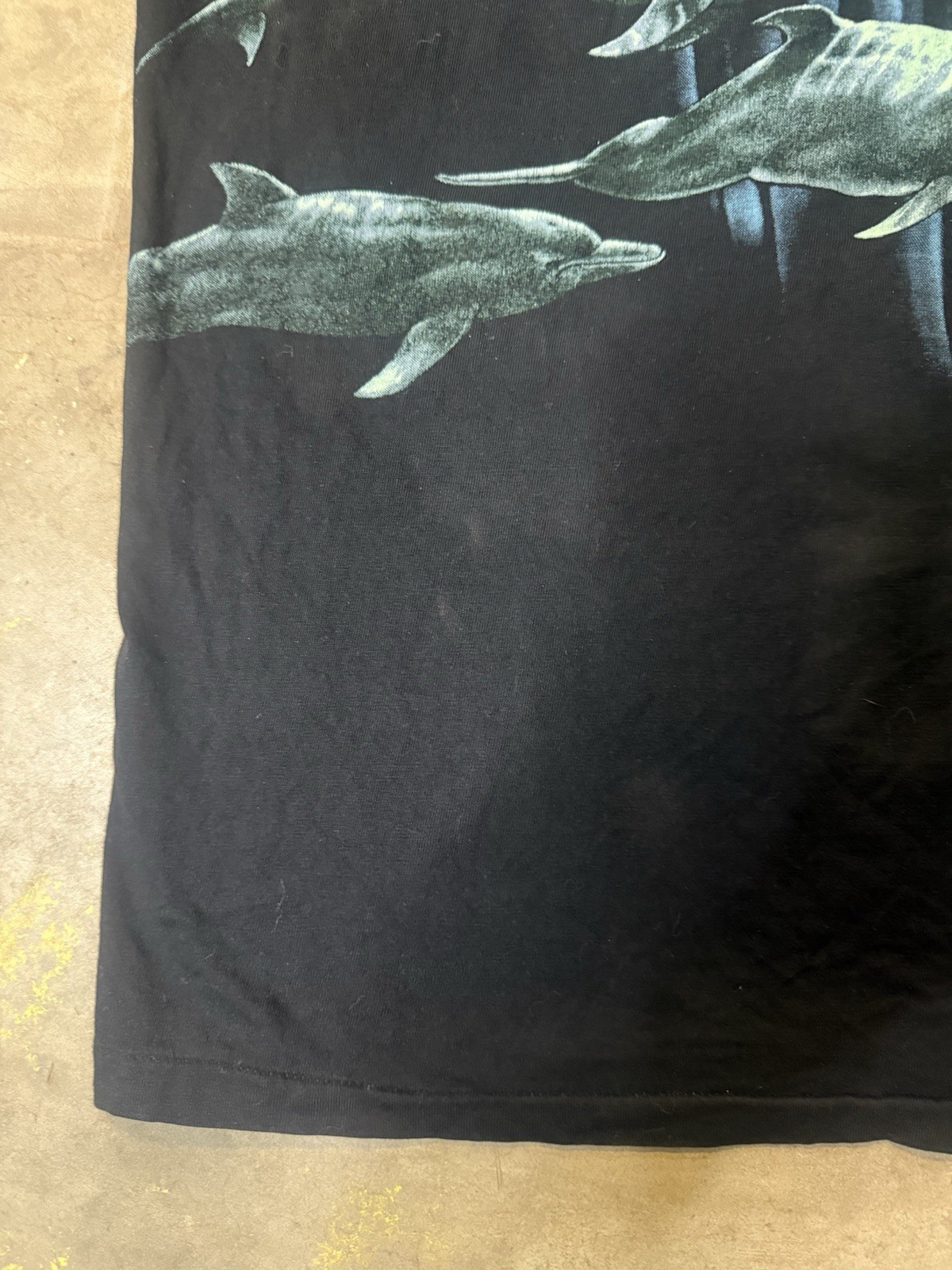 Vintage 90s Greenpeace Let Them Live Dolphin T Shirt XXL USA Made Single Stitch gallery
