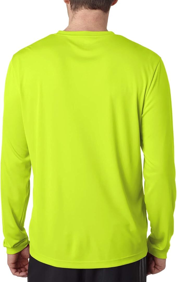Hanes Cool DRI With Fresh IQ Long Sleeves Performance T-Shirt Hi-Viz S-3XL gallery
