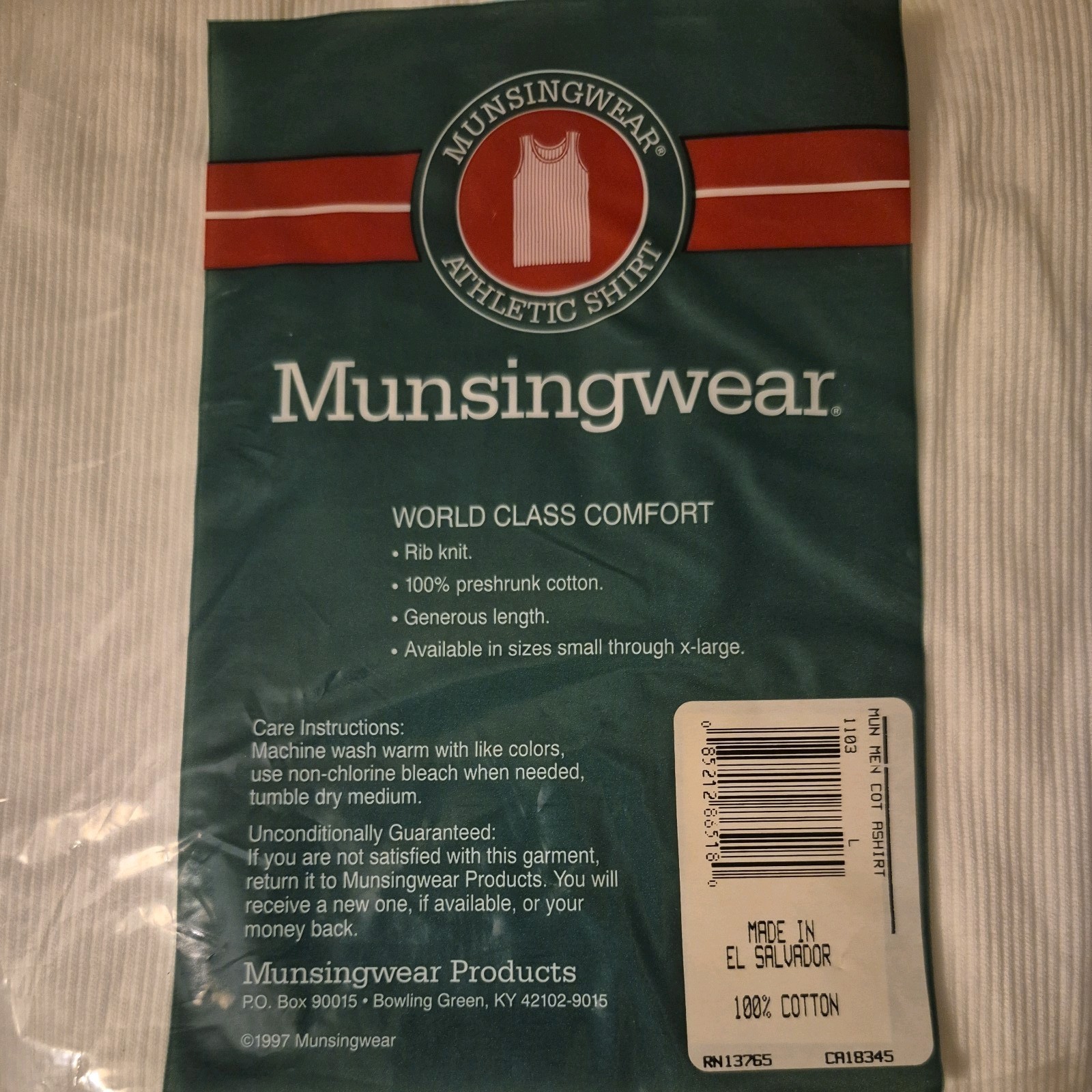 Vintage New Munsingwear Athletic Shirts 3pack Size L(42-44) 100% Combed Cotton gallery