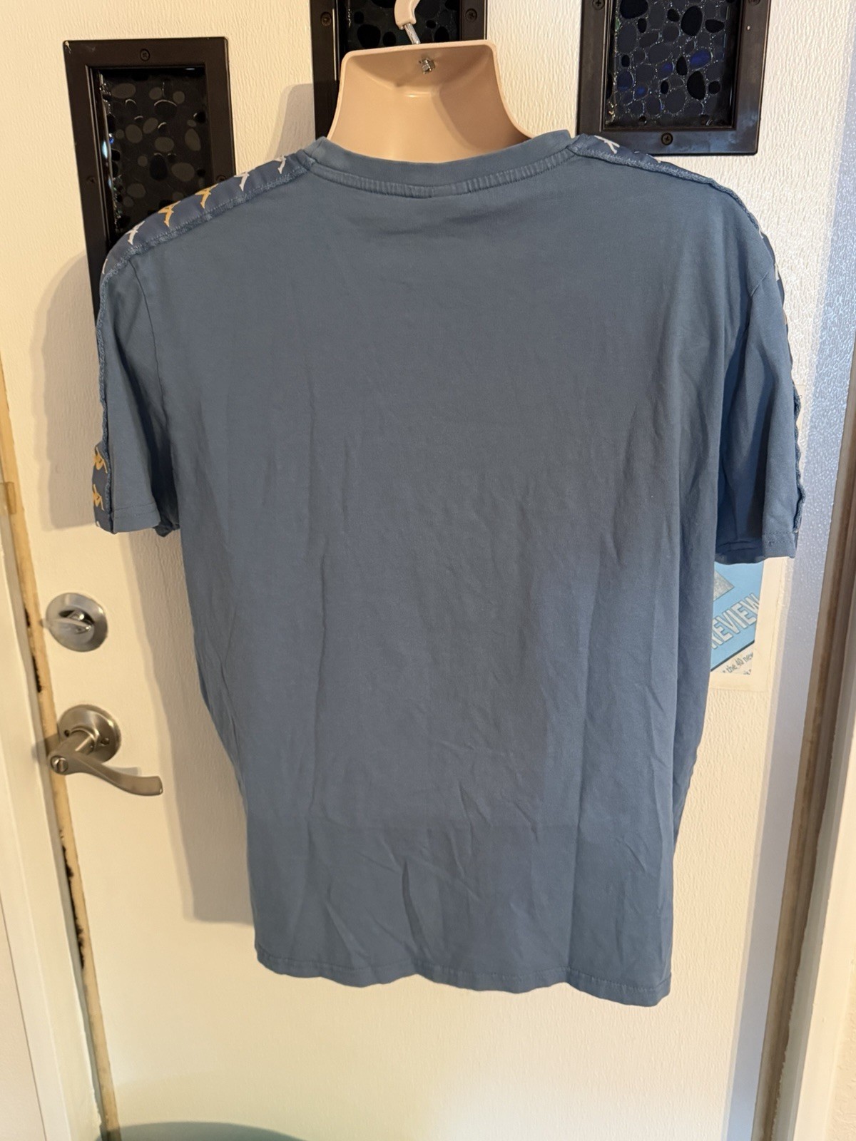 Kappa Authentic 222 Banda Balima Unisex T-Shirt in a steel blue colorway XL gallery