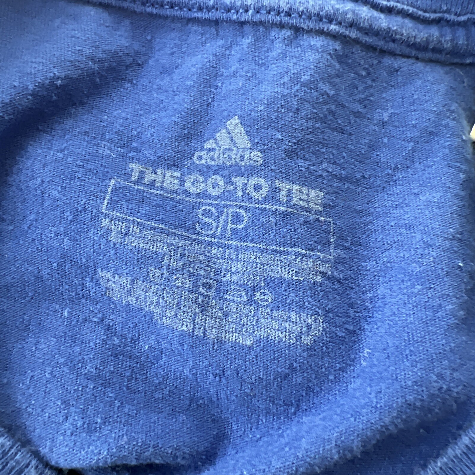 Adidas Shirt Men Small Blue Logo Graphic Short Sleeve Active Casual Go-To Tee gallery