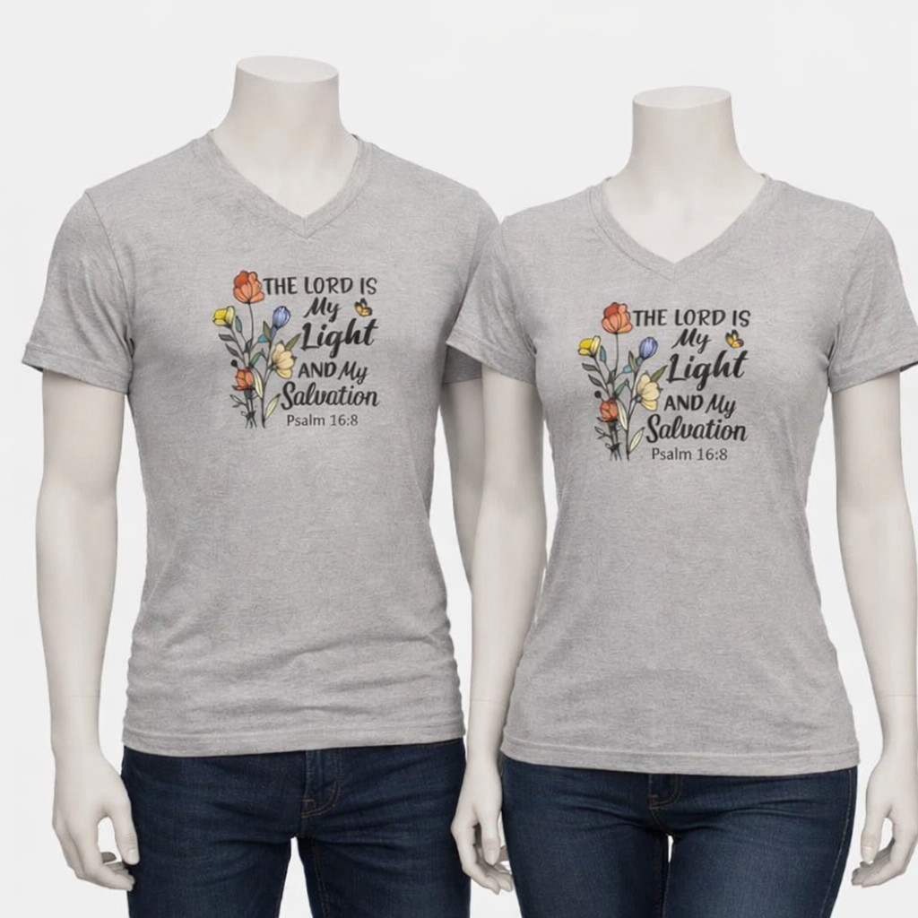 Cyberwear Spiritual T-Shirt "I will not be Shaken" Psalm 16:8 Stretchable Small gallery