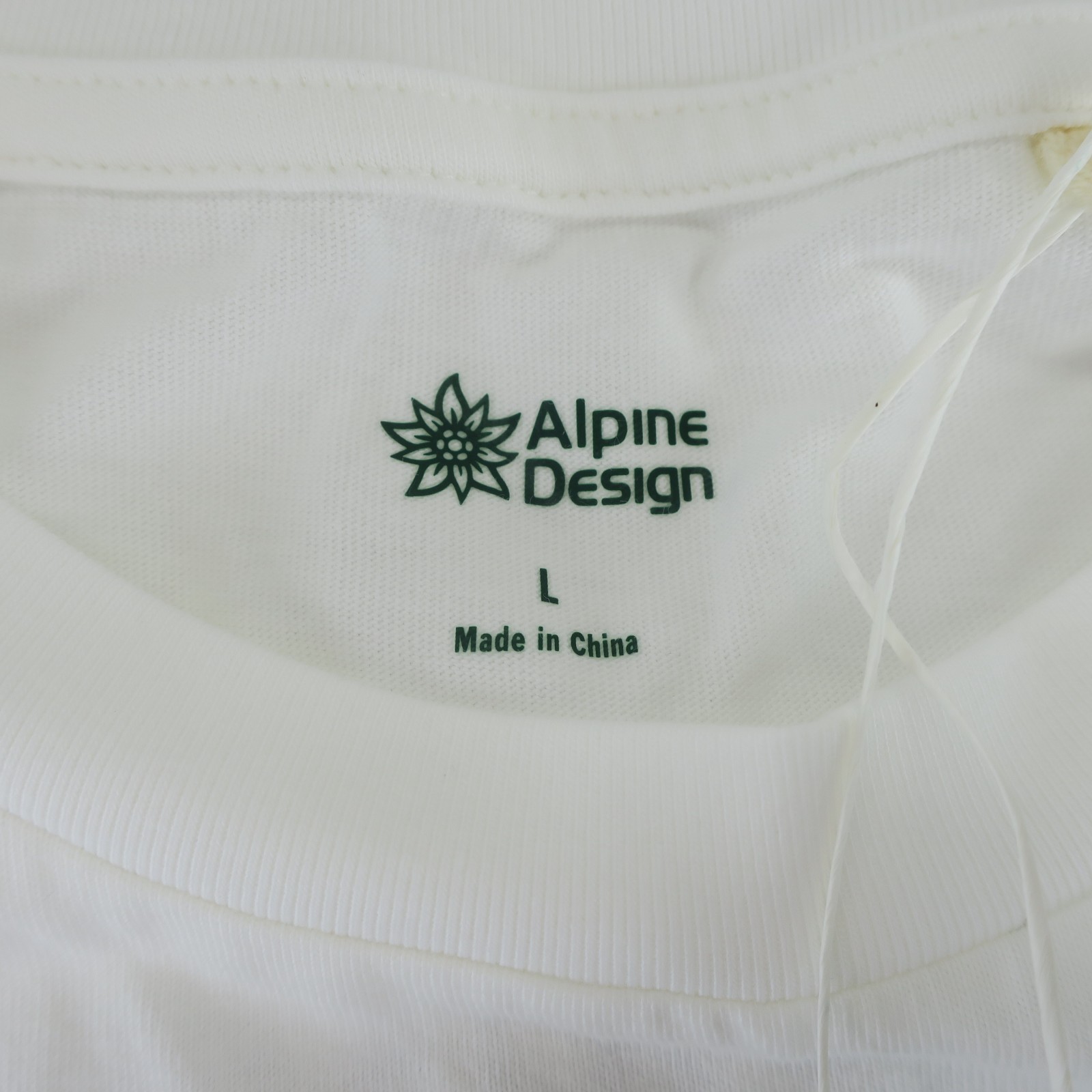 Alpine Design Organic Cotton Rocky Mountains Colorado Mens T Shirt Size L White gallery