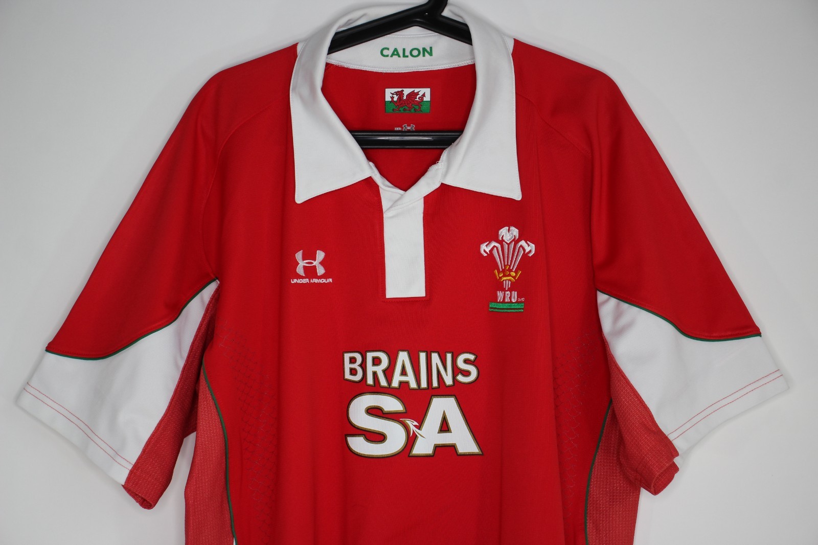 Under Armour Mens 2XL WRU Calon Brains SA Rugby Jersey Shirt N1390 gallery