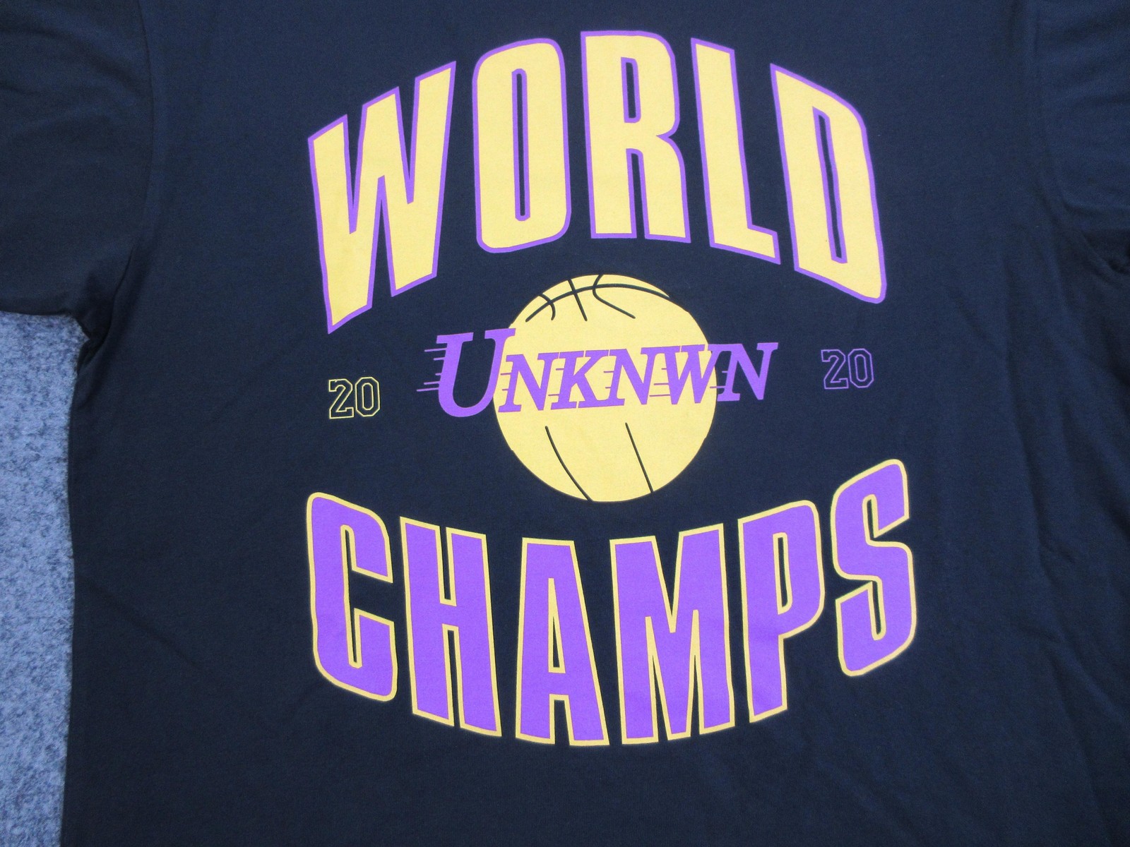 UNKNWN Shirt Mens Small Black World Champs 2020 Basketball Graphic Tee Core USA gallery