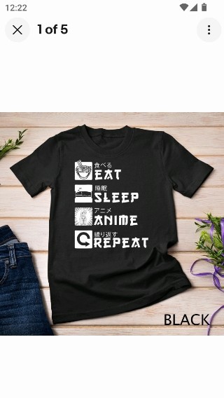 Eat Sleep Anime Repeat Japanese Manga Lover Cosplay Gift T-Shirt Unisex T-shirt gallery