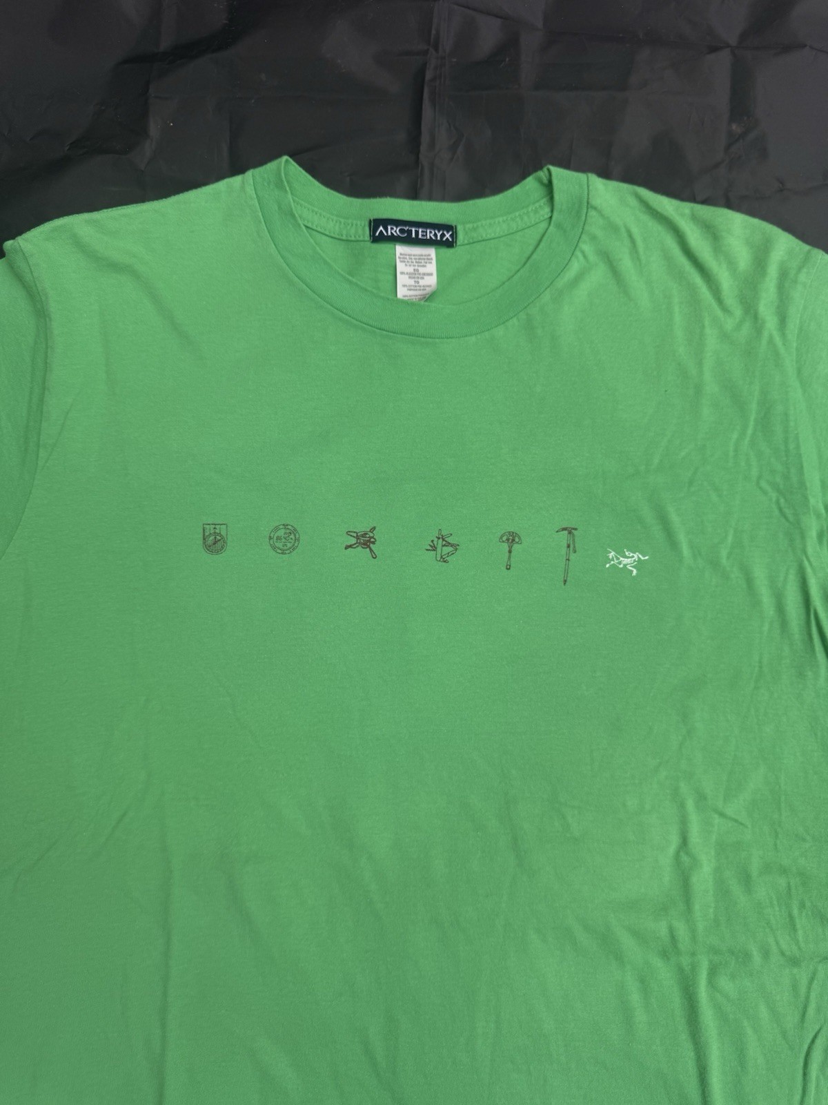 Vintage Arcteryx Graphic Tee Shirt Green Mens XL Excellent Condition Rare gallery