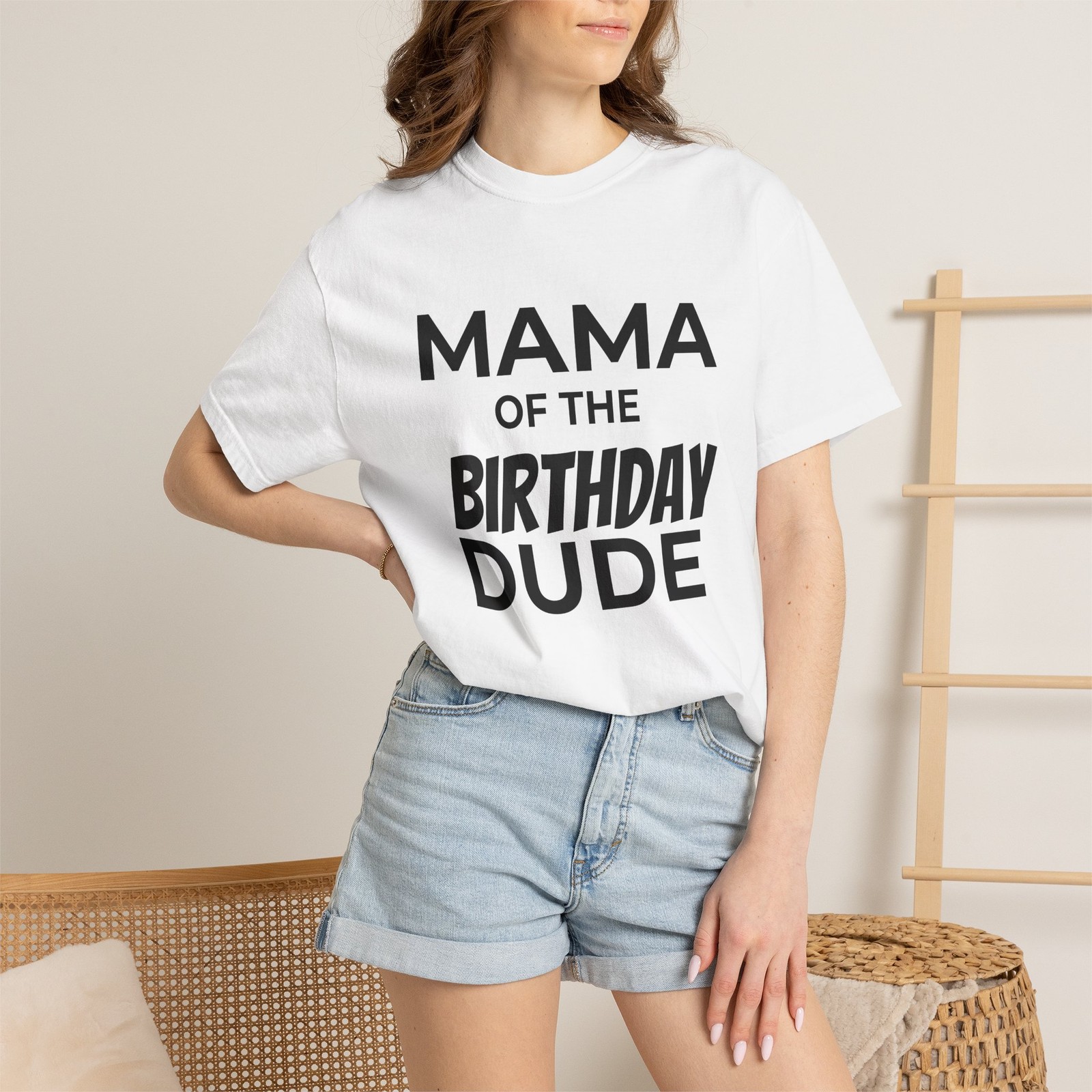“Mama of the Birthday Dude” T-shirt Mom Birthday Tee gallery