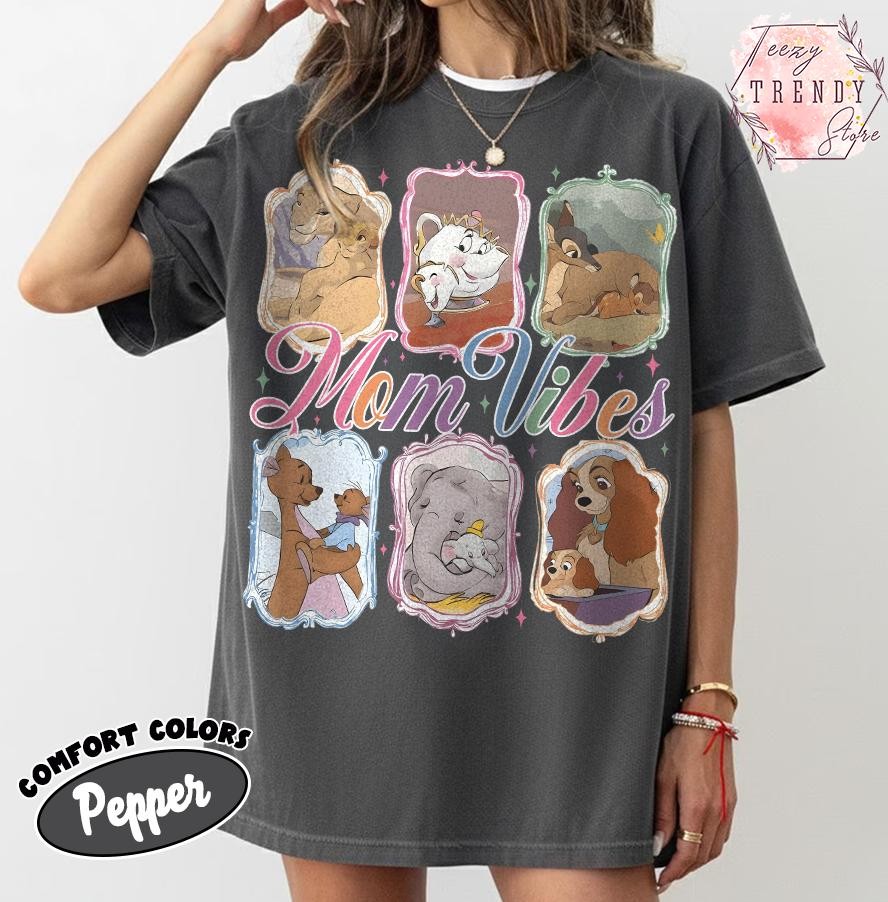 Retro Mom Vibes Shirt, Theme Park Family Trip Tee, Mothers Day Gift gallery