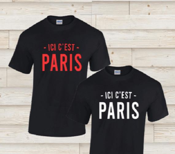 Messi Ici C'est Paris Lionel St Germain Psg Soccer Football French T-Shirt Shirt gallery