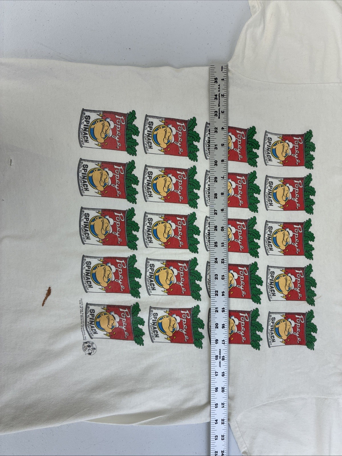 Vintage Popeye Spinach Andy Warhol T-Shirt Size Large 1993 90s gallery
