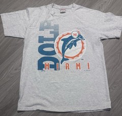 Great condition vintage 1994 Nutmeg XL Miami Dolphins- Double Side Big Prints