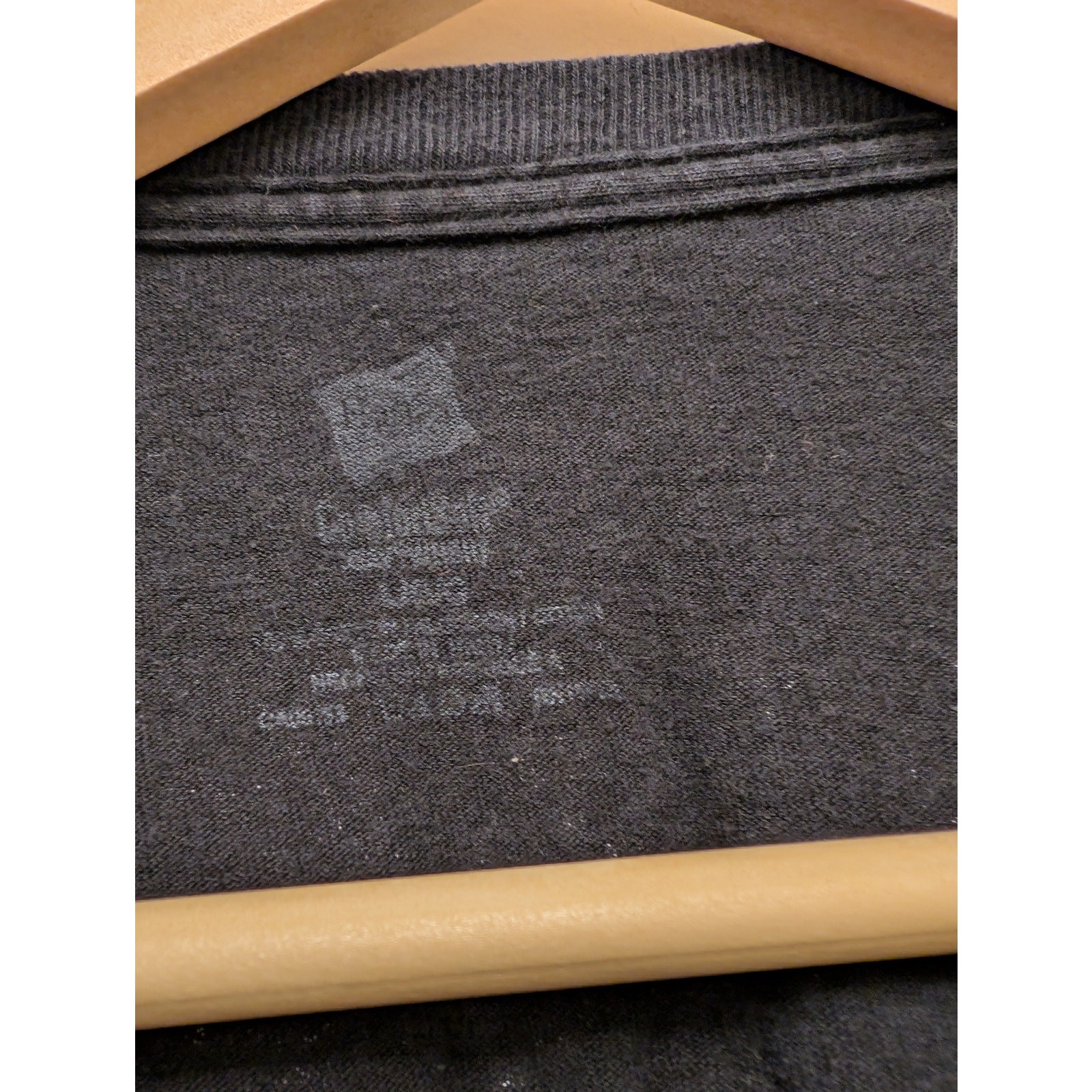 Hanes American Lineman Crewneck T-Shirt Short Sleeve Black Men's Size L Utility gallery
