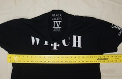 Blackcraft Cult Witch Inverted Cross T-Shirt Black XL Luciferian Seal Sleeve