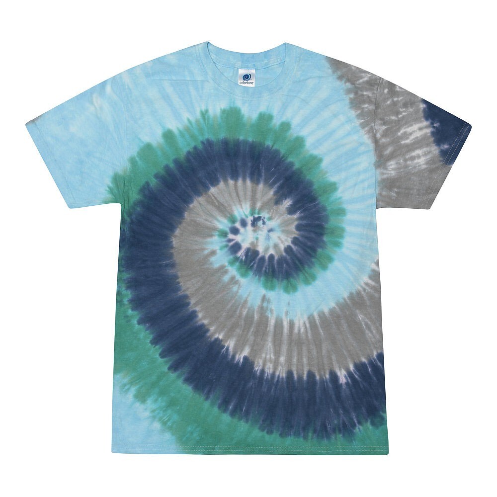Multi-Color Tie Dye T-Shirts, Kids & Adults Short Sleeve Cotton Colortone gallery