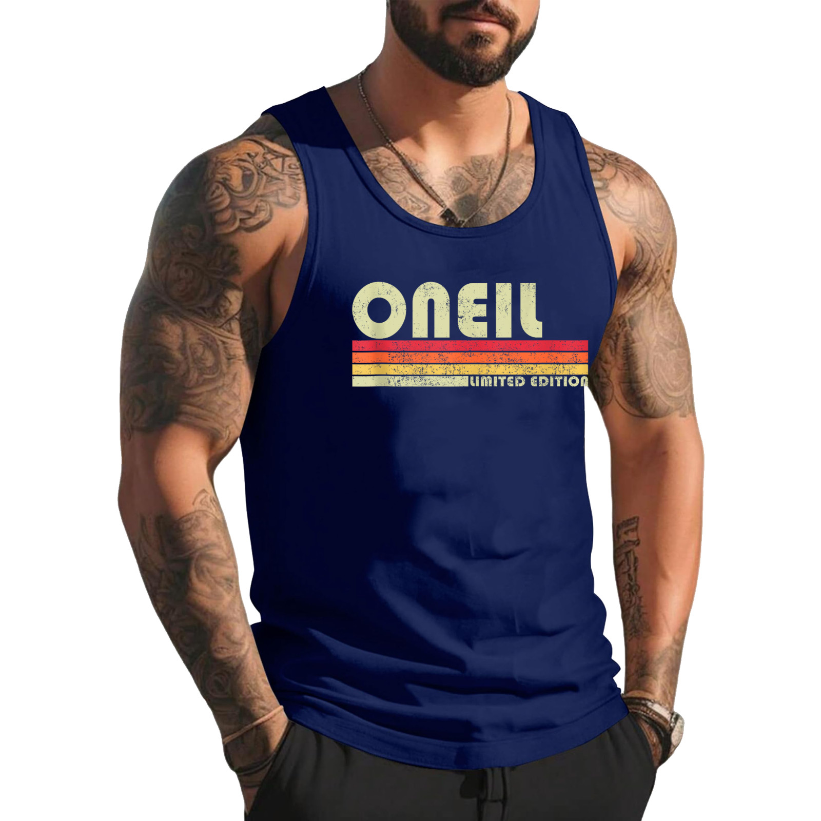 ONEIL Surname Funny Retro Vintage 80s 90s Gifts Men Women Tank Top gallery
