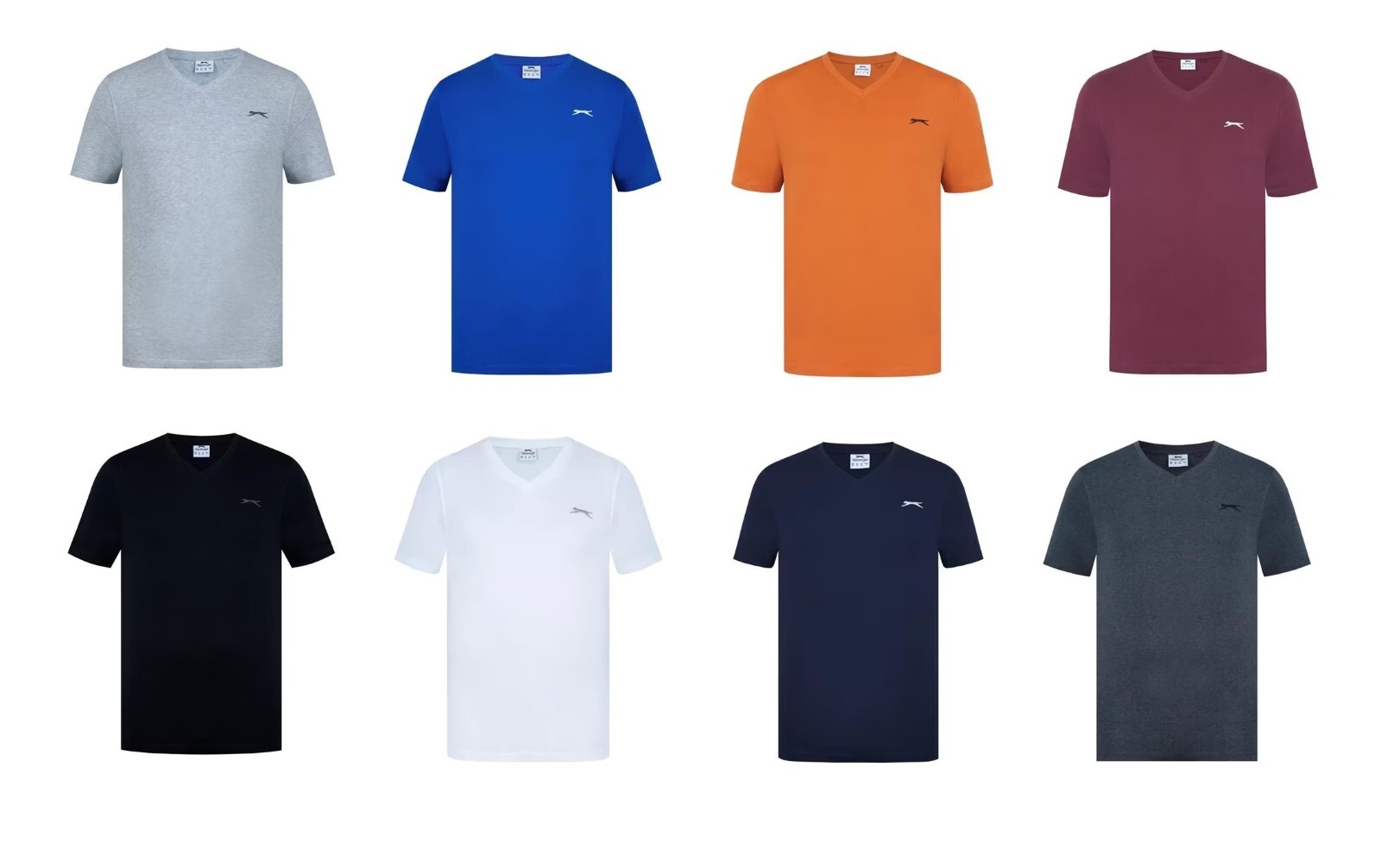 Men's Slazenger Cotton V Neck T Shirt XS S M L XL XXL 3XL 4XL ASS COLOURS BNWT gallery
