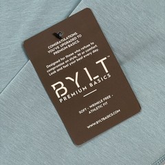 BYLT Drop Cut LUX Long Sleeve Stretch Blue Shirt Men’s Large NWT