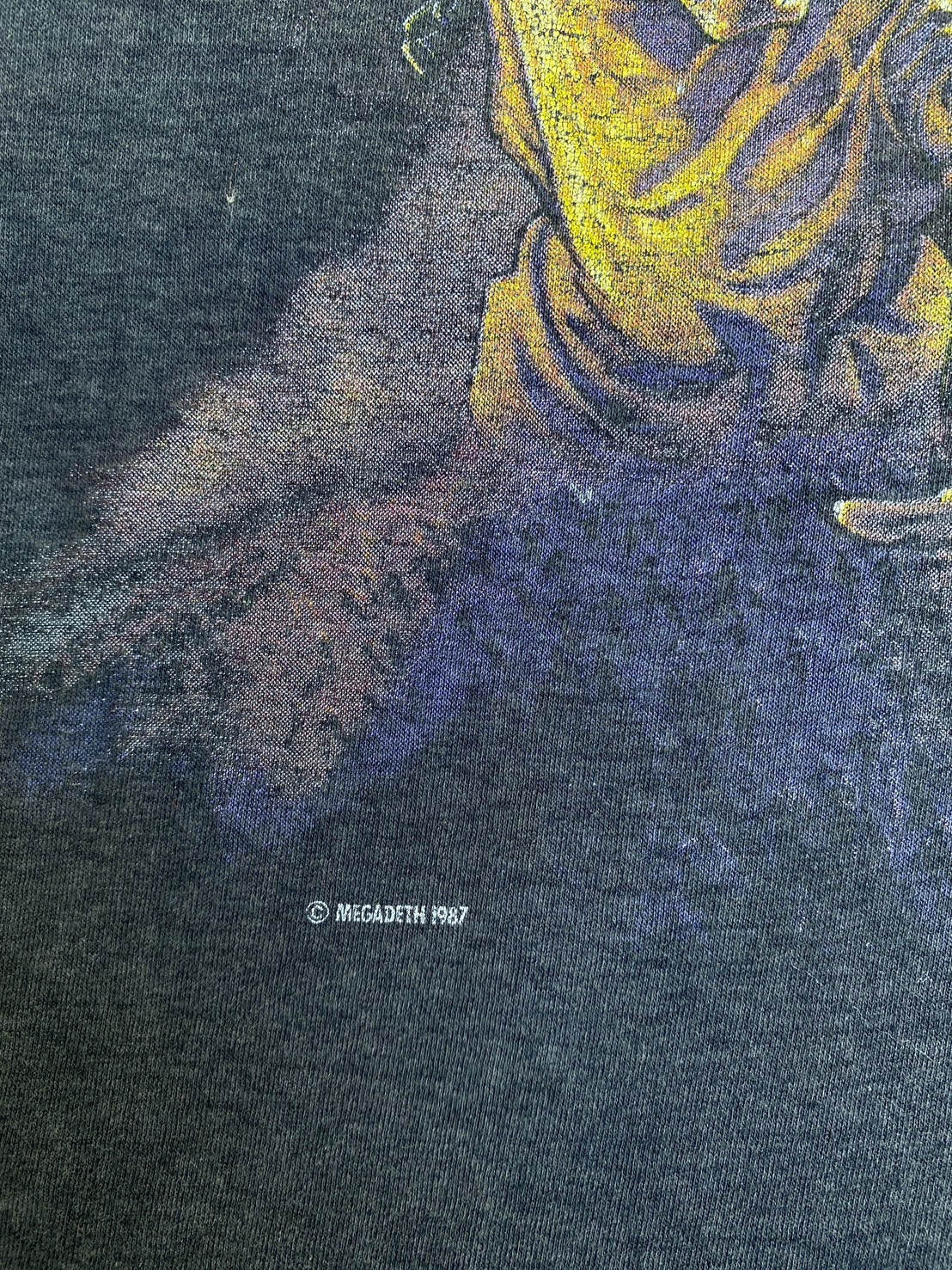Vintage 1987 Megadeth T-Shirt Mens Large Black Single Stitch 80s Radioactive gallery