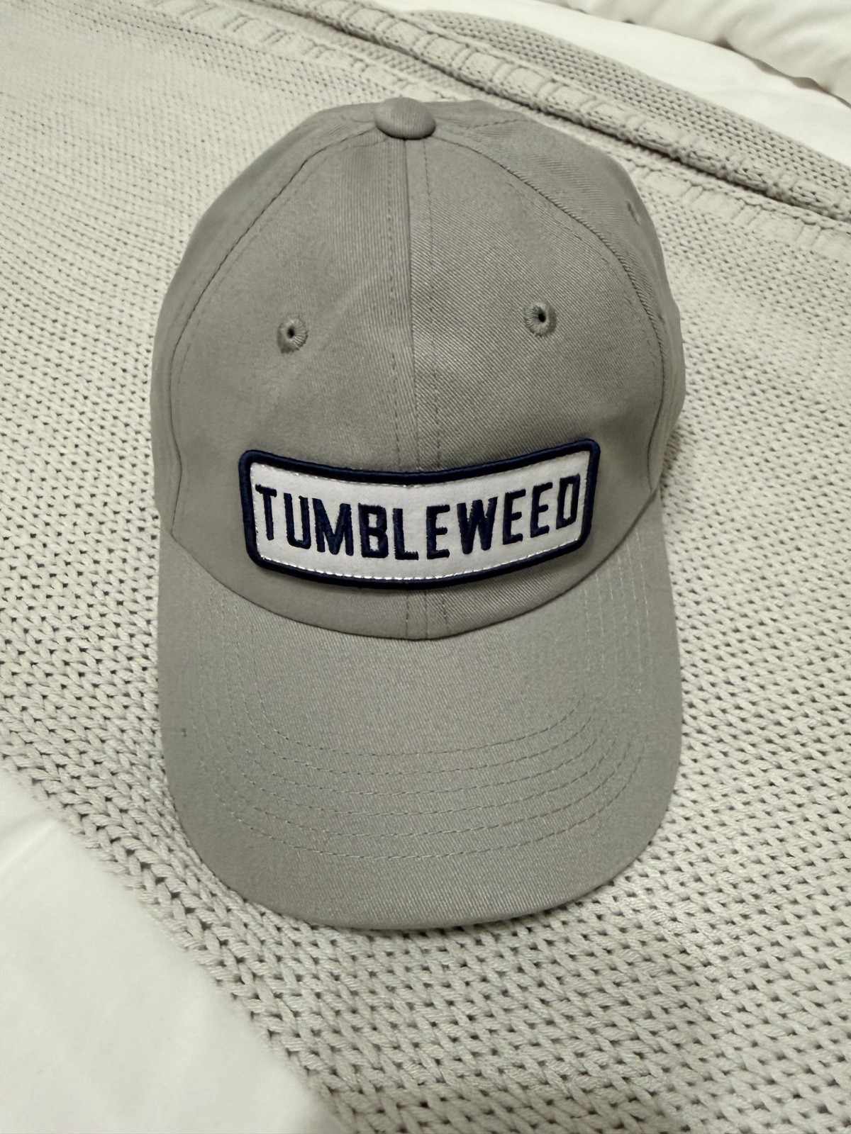 Tumbleweed Textiles Ball Dad Cap Leather STRAP with buckle Gray gallery