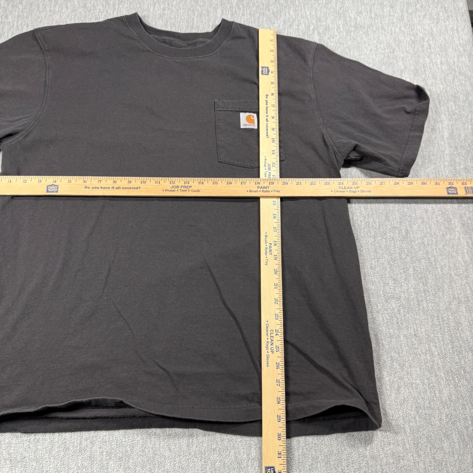 Carhartt Shirt Mens XL Black Loose Fit Workwear Pocket Short Sleeve Crewneck Tee gallery