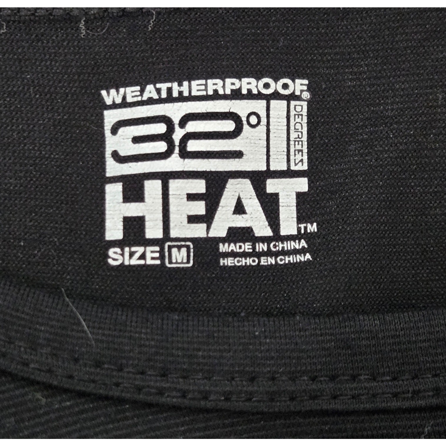 32 Degree Black Weatherproof Heat Men's Shirt M Lightweight Stretch Warm gallery