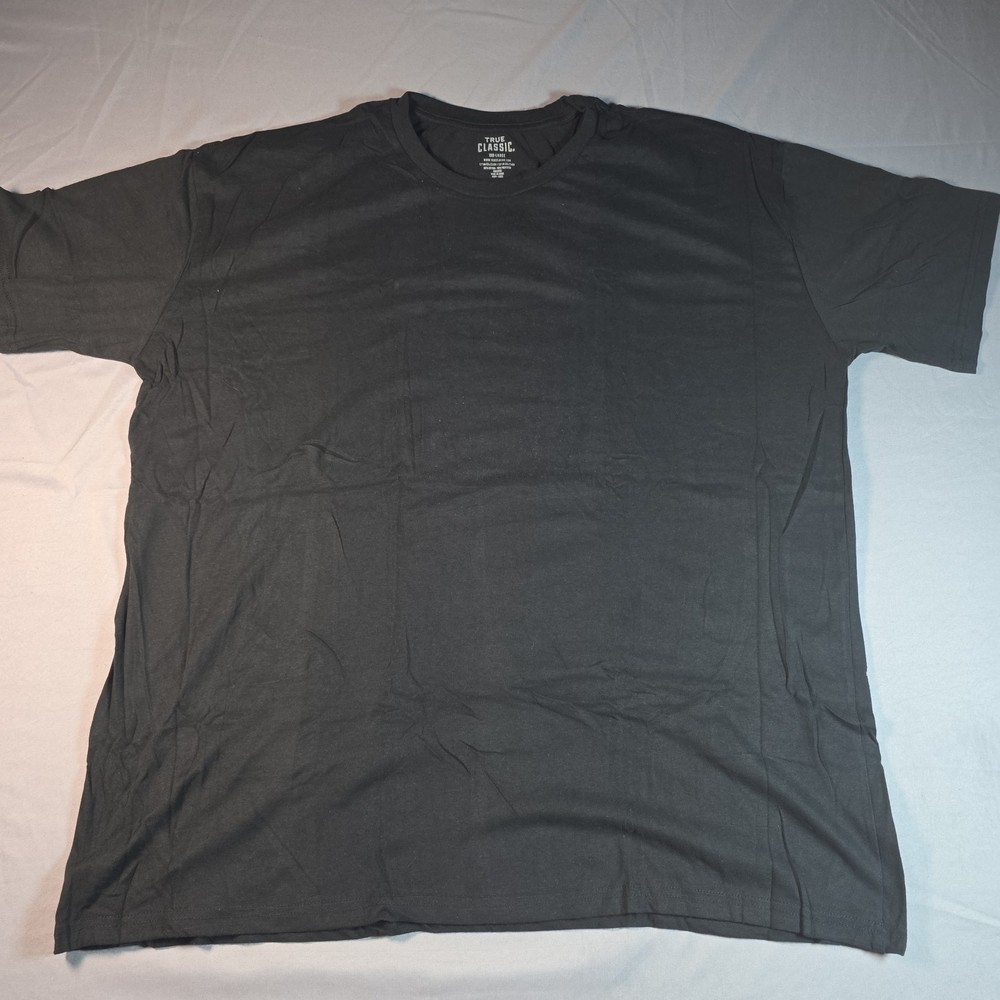 True Classic Crew Neck Tee T Shirt Men’s BLACK XXXL 3XL