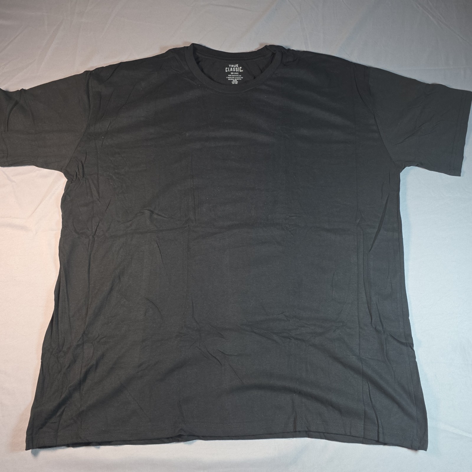 True Classic Crew Neck Tee T Shirt Men’s BLACK XXXL 3XL