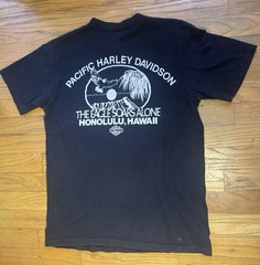 Vtg 70s 80s Harley Davidson Hawaii Tee Crazy Shirt Eagle Pacific Honolulu Medium