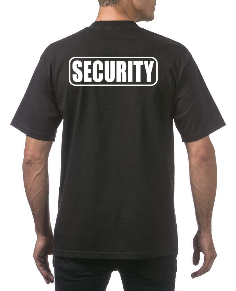 NEW MENS PRINTED SECURITY GUARD UNIFORM POLICE HEAVY WEIGHT TALL THICK T-SHIRTS gallery
