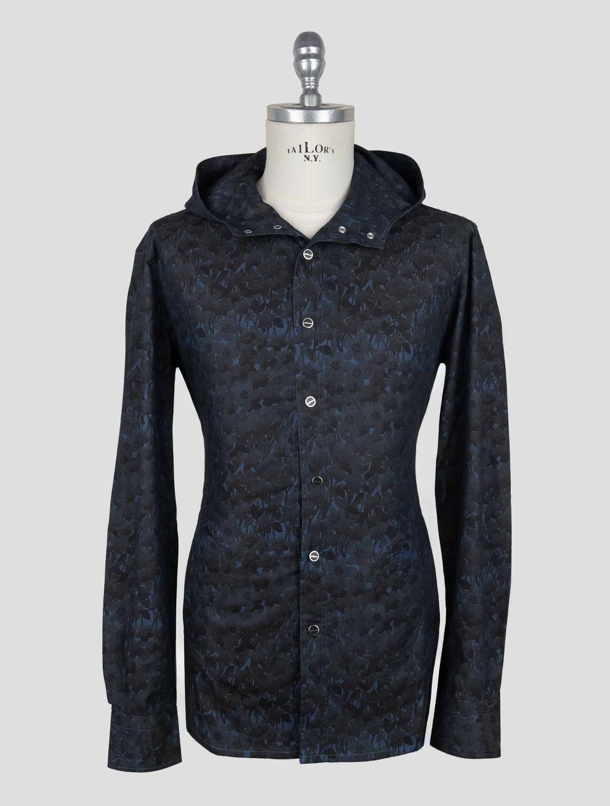 NEW KITON BLUE COTTON SHIRT MARIANO EU 56 - US 46 - 2XL KME41 gallery