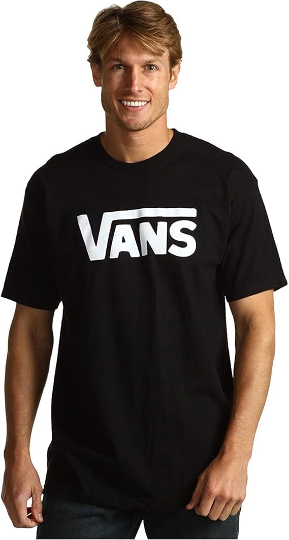 Vans Off The Wall VN0A7Y9PY28 T-Shirt Men's Medium Black Cotton Crew Neck APP231 gallery