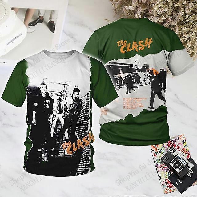 Vintage Rock Band The Clash 3D Print T-shirt Full size S to 5XL TU1841 gallery
