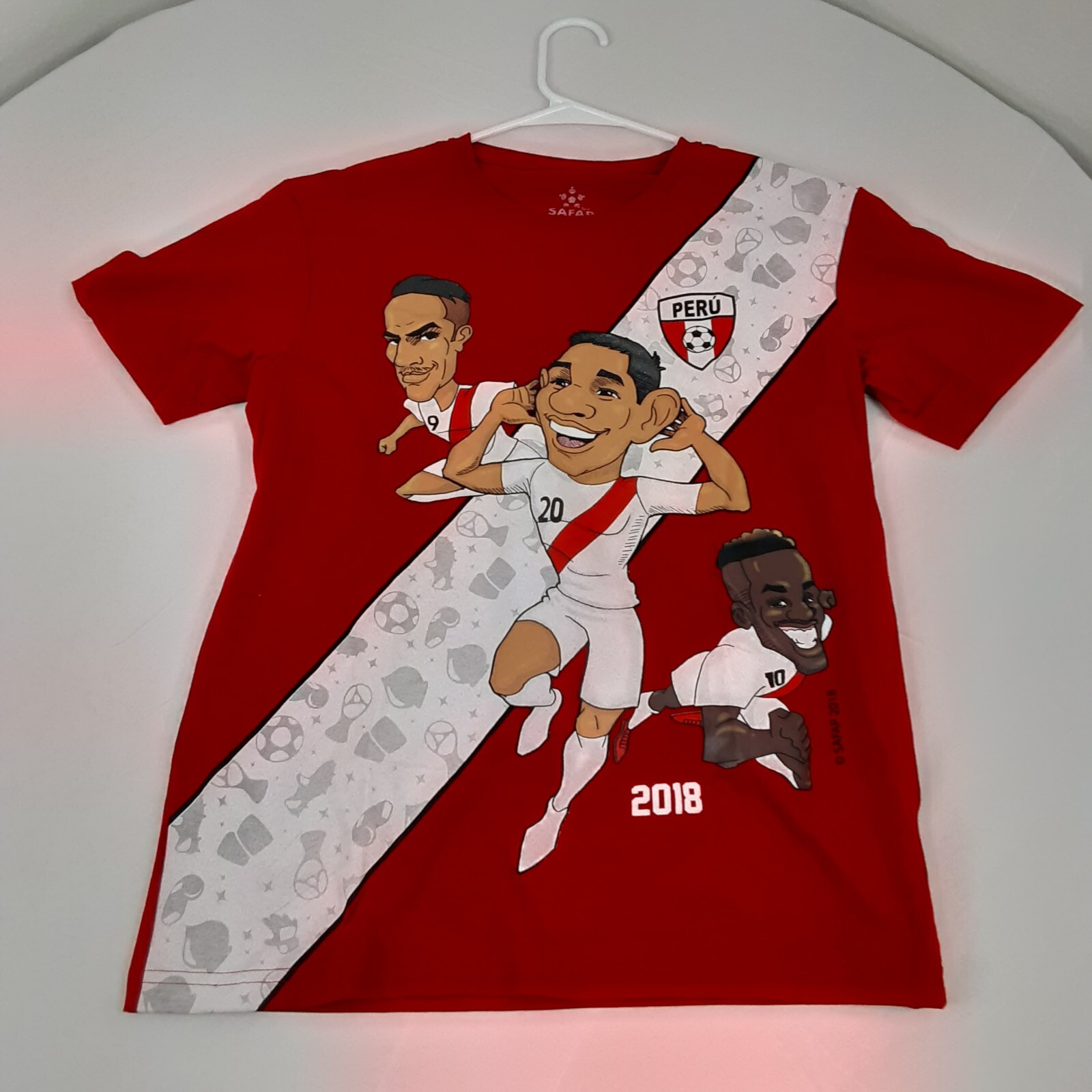 Peru National Soccer Team Shirt Adult Small Guerrero Farfan Flores World Cup gallery