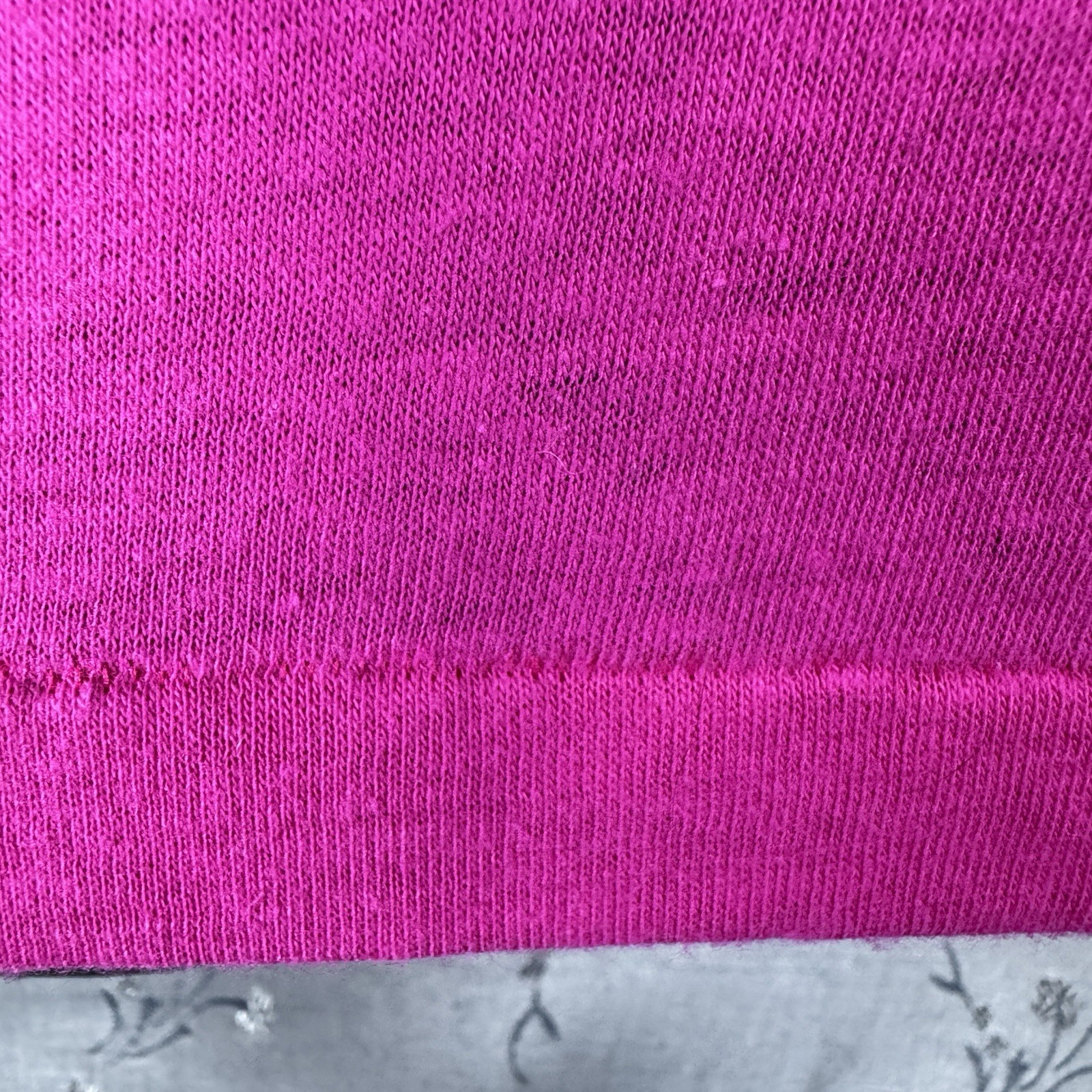 Vtg 80s Lifestyles of Poor & Unknown Top Half Tropix Pink Single Stitch Tee Sz L gallery