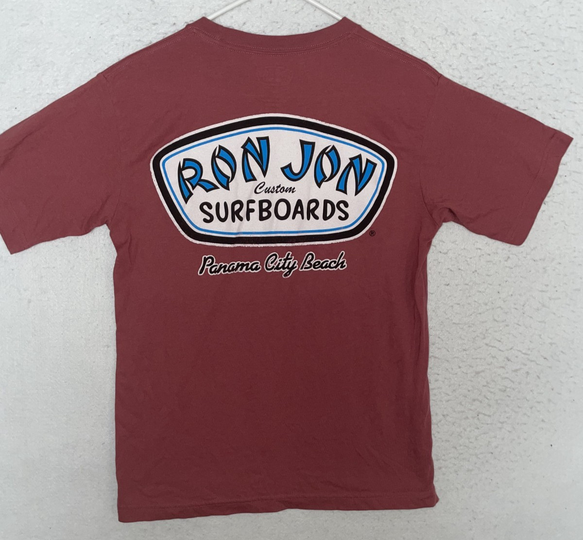 Ron Jon Surf Shop T-Shirt Panama City Beach Surfing Women’s M pink logo