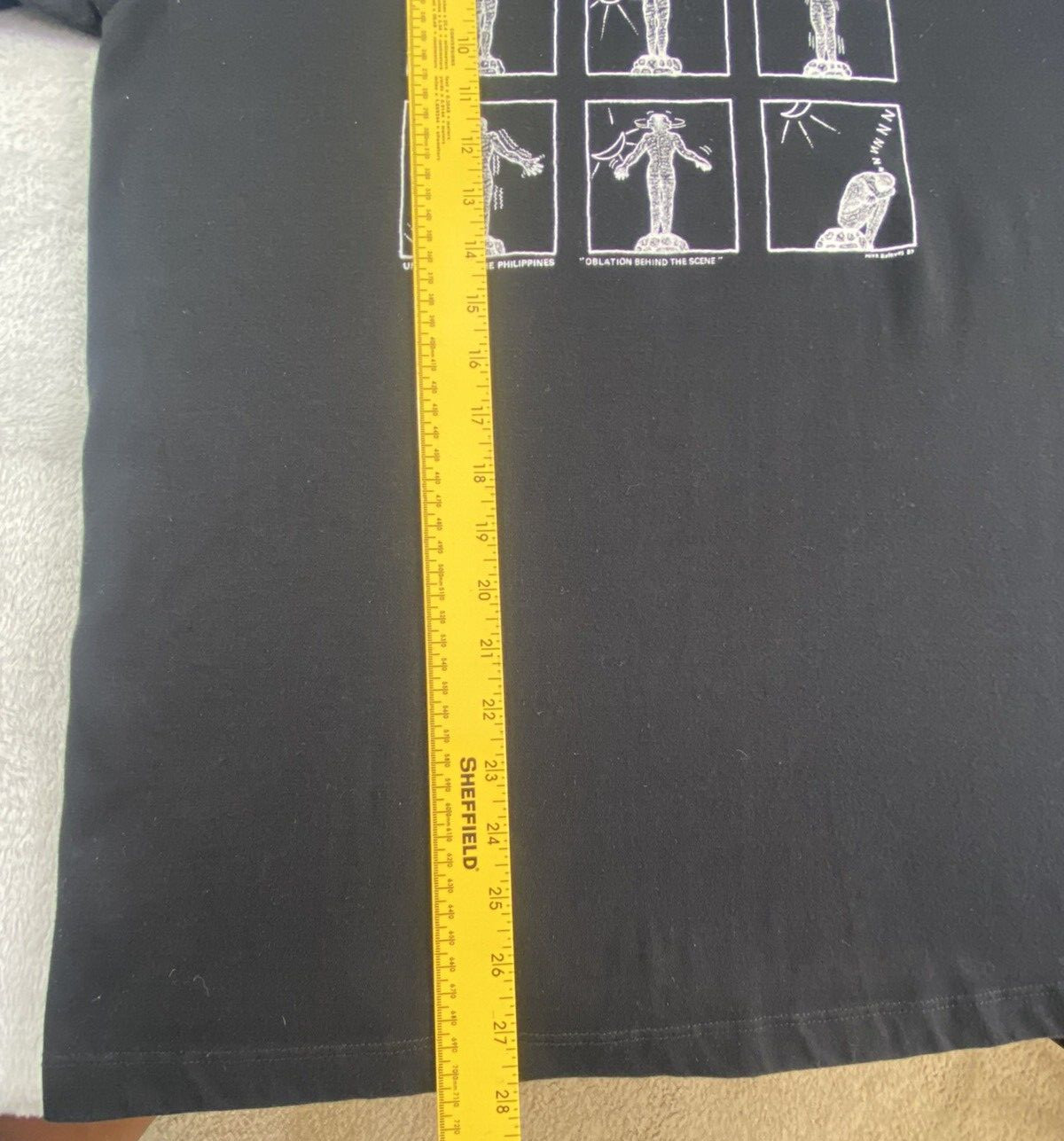 VTG University Of The Philippines Maroons Shirt Oblation XL Black Filipino 80s gallery