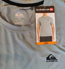 Quicksilver Quick Dry Gray Tee T-Shirt