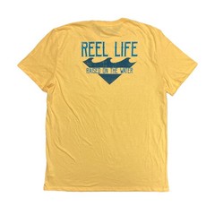 Reel Life Men’s Soft 4 Way Stretch Graphic Short Sleeve T-Shirt