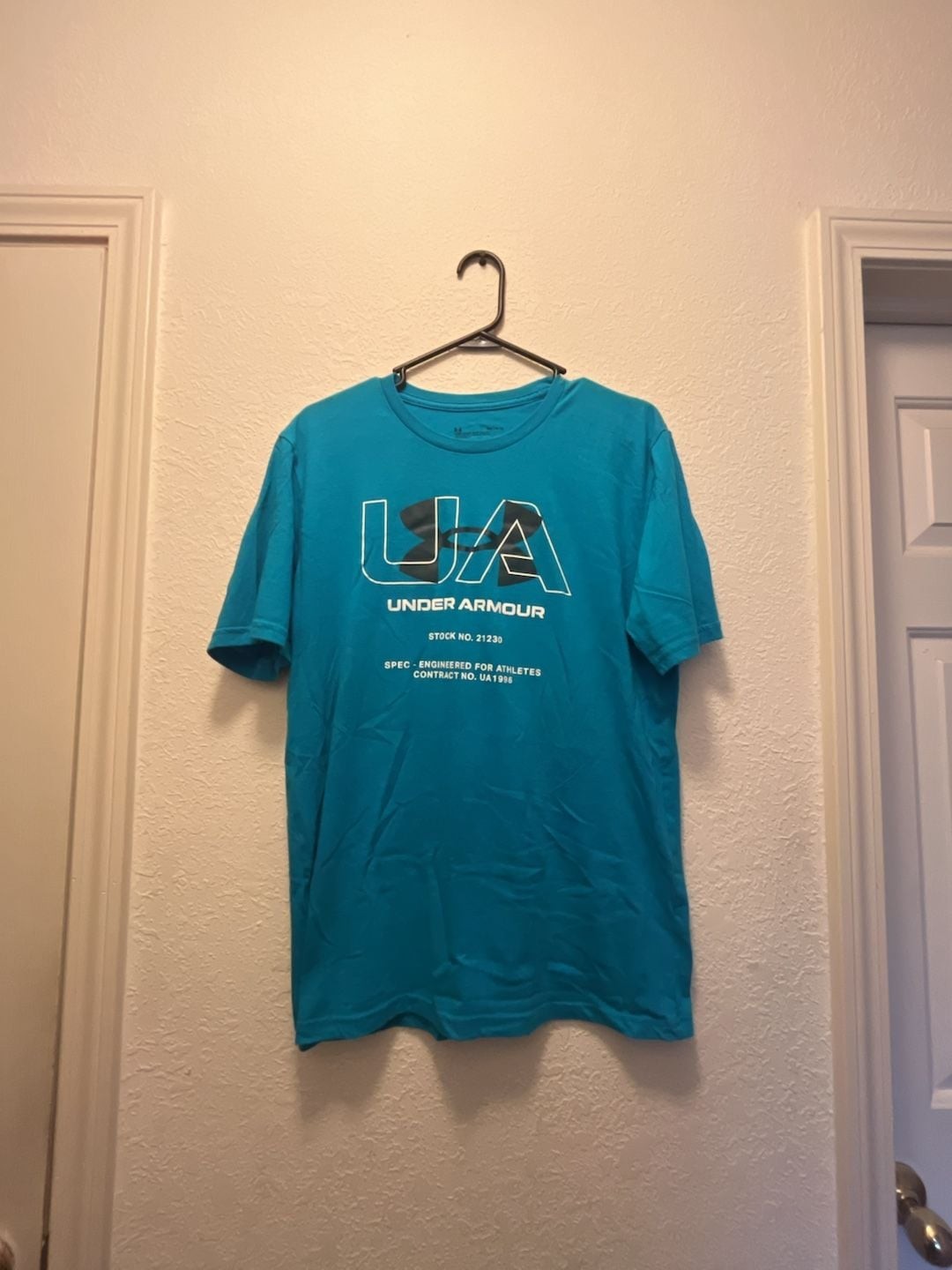 Under Armour Blue UA Engineered for Athletes Logo Short Sleeve Graphic Tee gallery