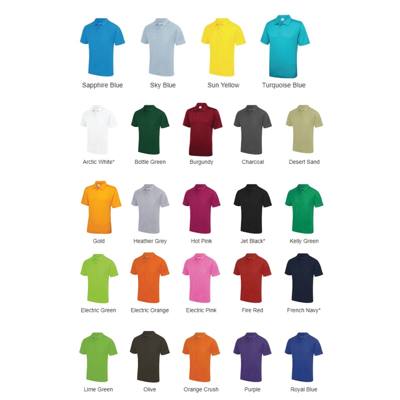 Personalised Custom Just Cool Awdis Polo T-shirt Casual Short Sleeve JC040 gallery