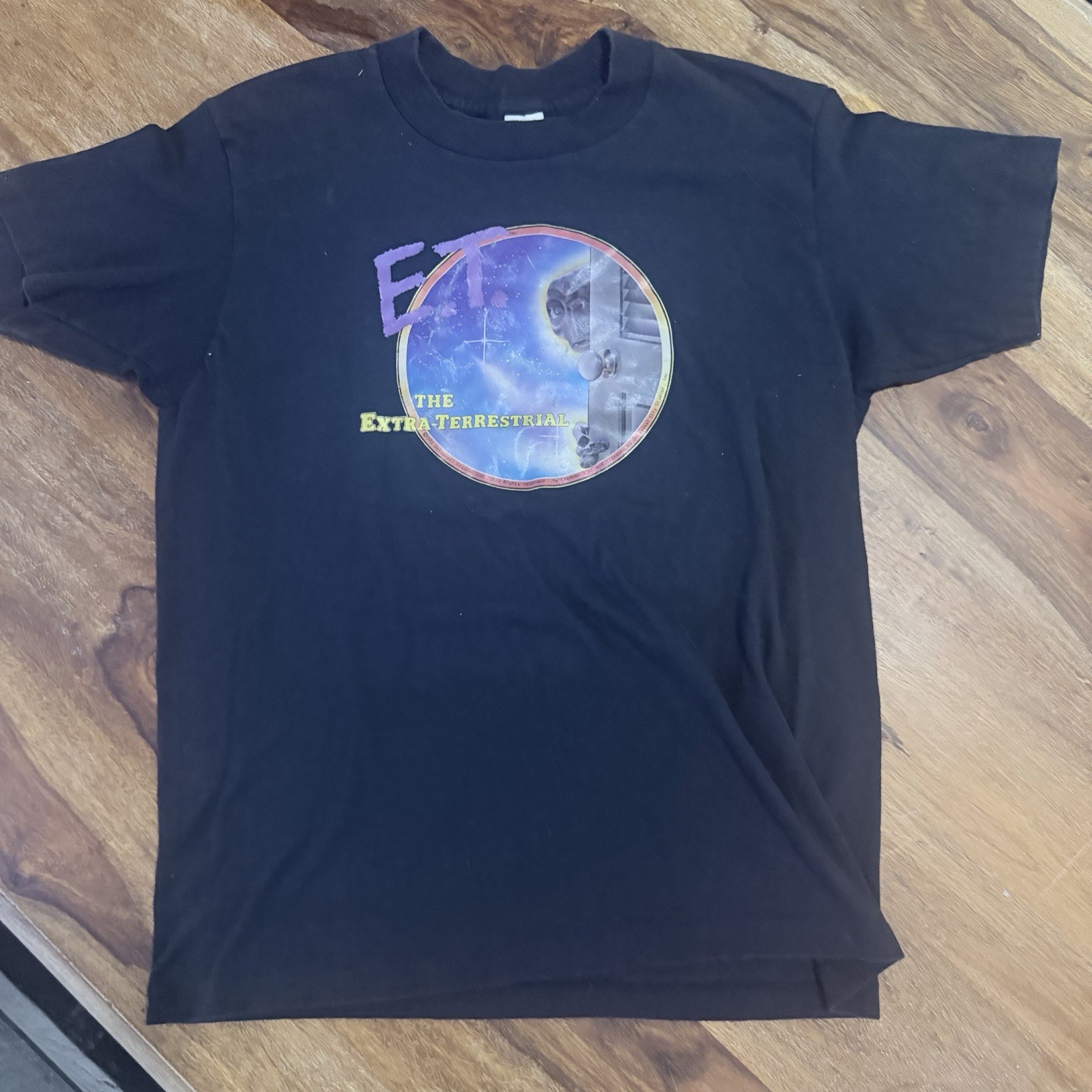 Vintage 1982 E.T. Extra Terrestrial Movie T Shirt Single Stitch Wrights SZ M gallery