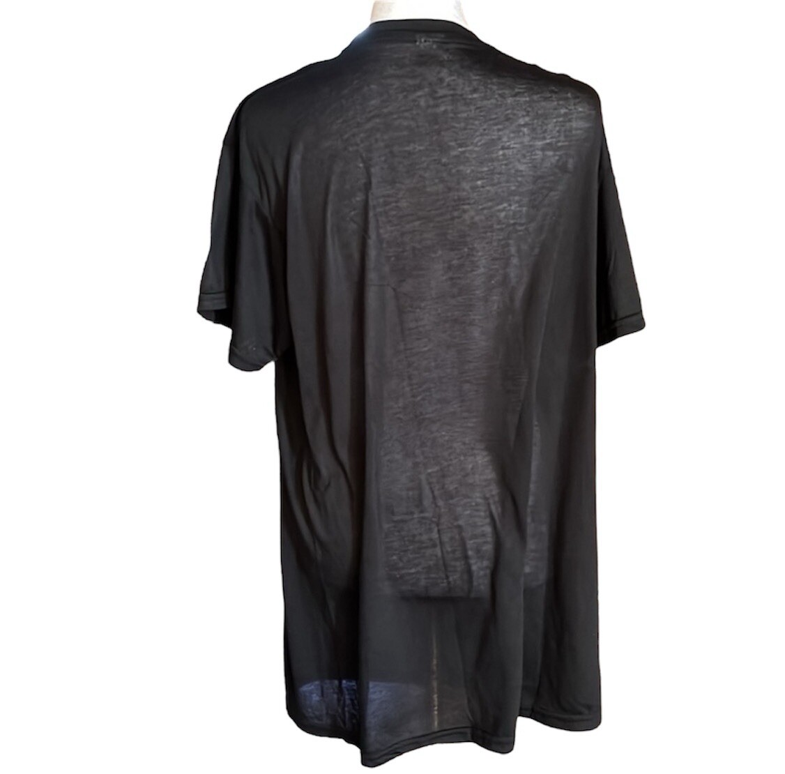 God Bless America Men's Graphic Print Semi Sheer T-Shirt Black Size L gallery