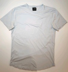 Cuts Clothing Men’s Curve Hem Classic Fit Crew Neck PYCA Pro T-Shirt Medium Grey