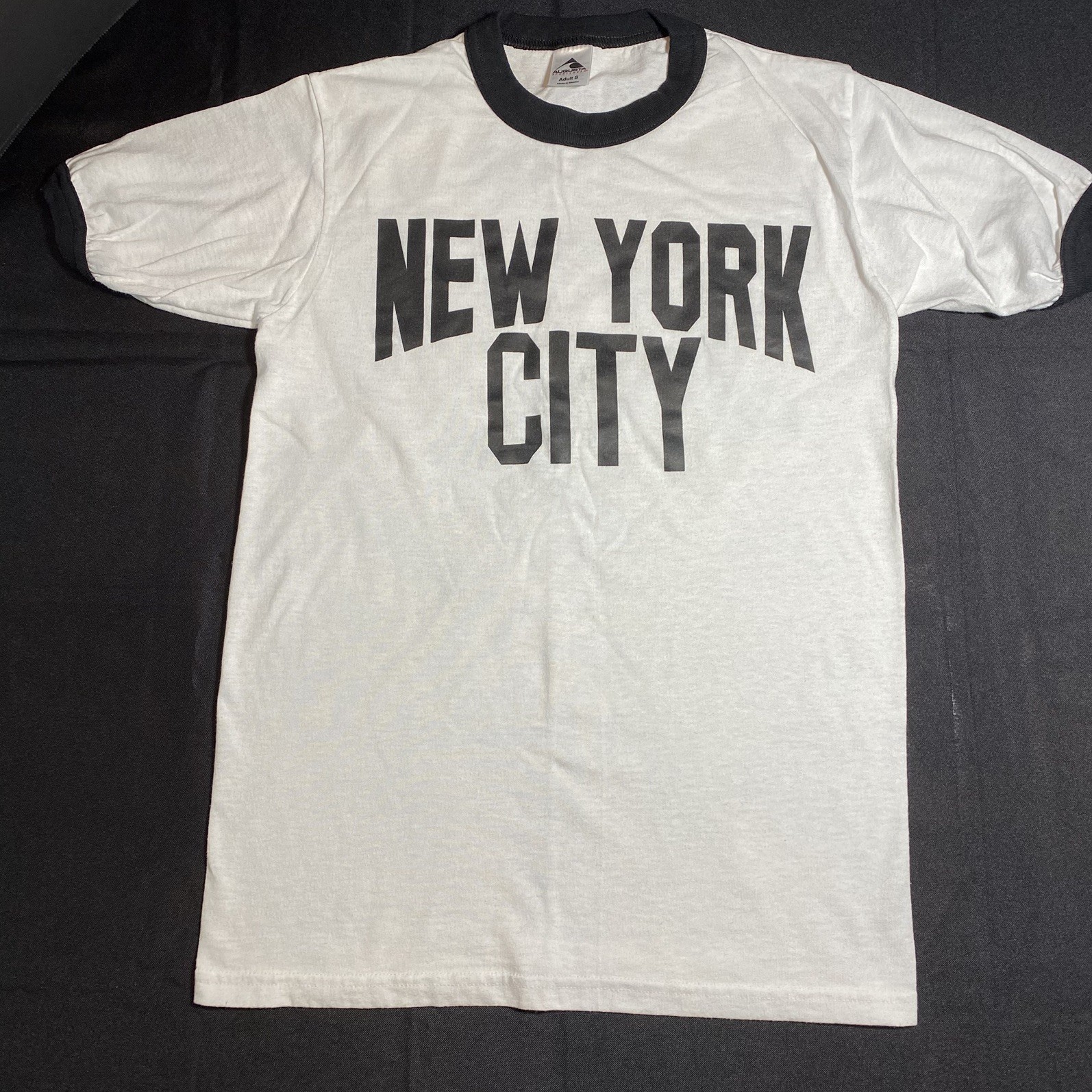 New York City Men's Small Cotton Ringer T-shirt Retro John Lennon Style gallery