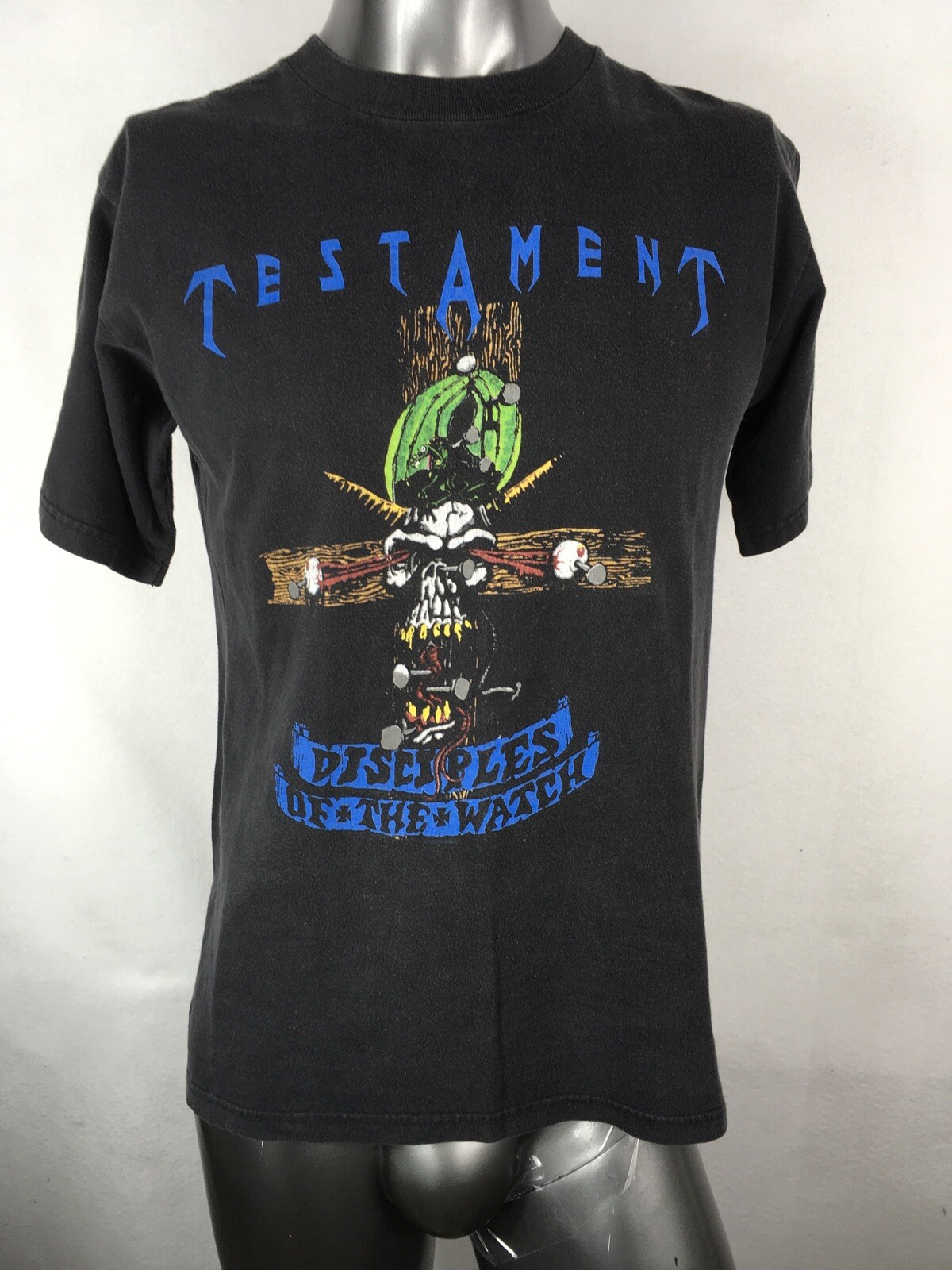 Vintage Cygnus Testament Disciples Of The Watch Shirt Sz Medium Pre Owned Faded