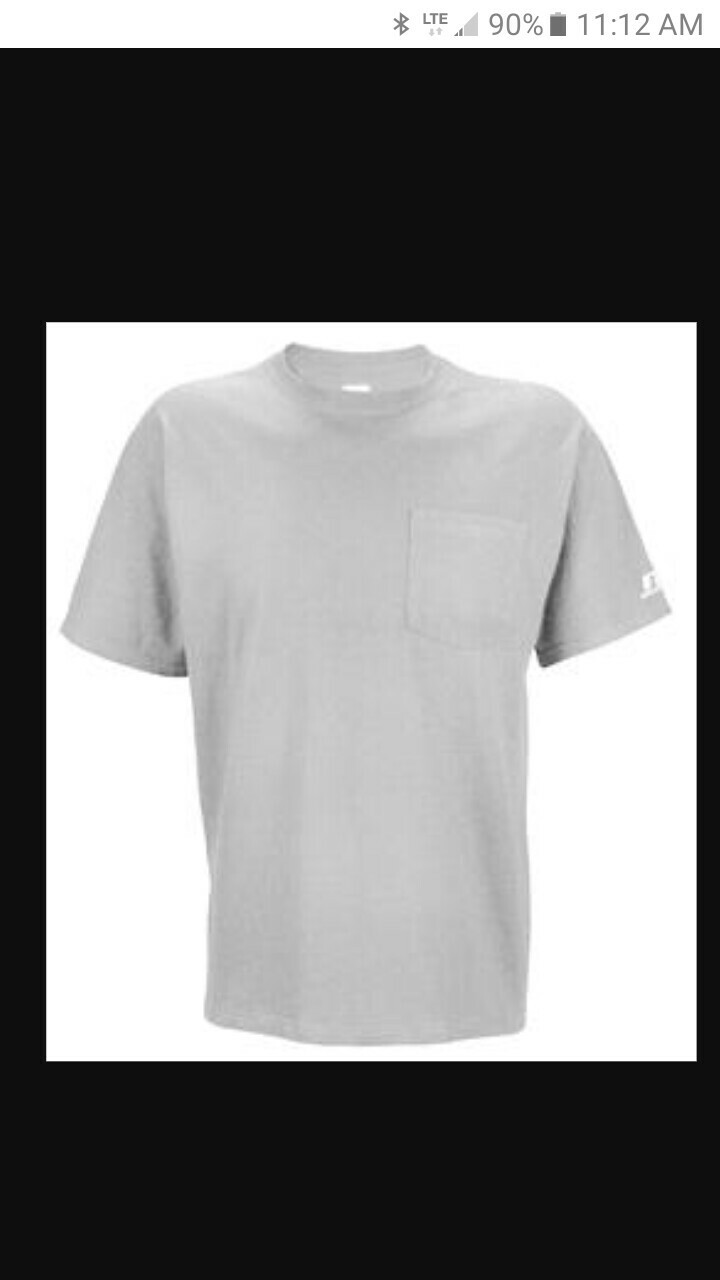 Russell Athletic pocket Tshirt various sizes colors xl-4xl new Wtags gallery