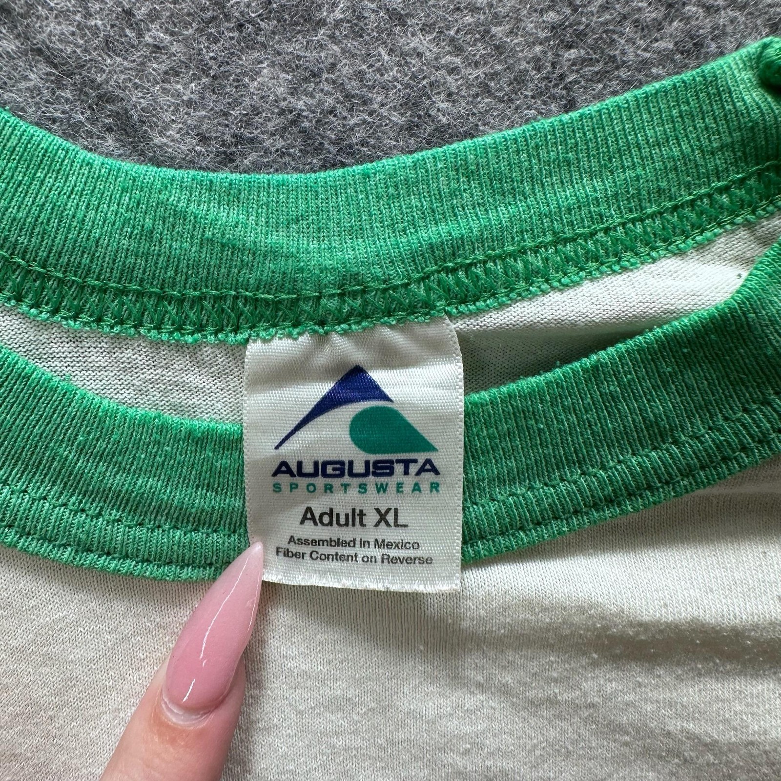 Vintage Augusta Sportswear Shirt Mens XL White Celtic Fox Logo Tee Raglan gallery